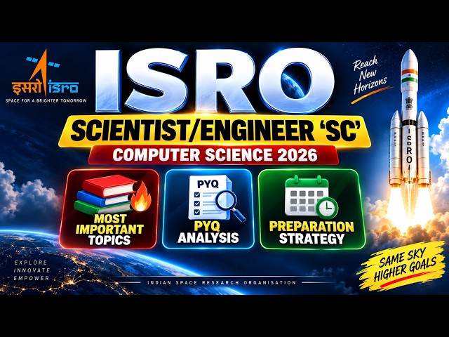 🚀ISRO Computer Science 2026 Preparation Strategy Most Important Topics PYQ Analysis with details 