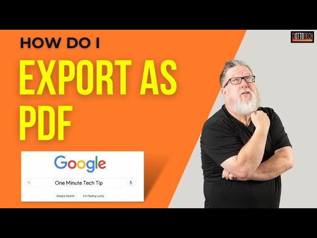 Converting a Google Doc to PDF