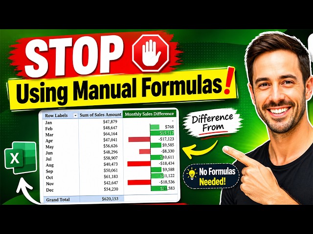 Excel Pivot Table Trick: Compare Monthly Sales in Seconds