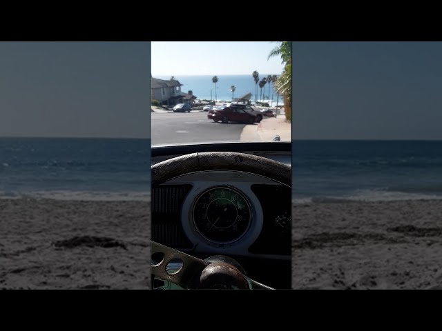 Coffee break at the Beach in the VW Roadster