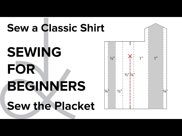How to Sew a Shirt Sleeve Placket, Sewing for Beginners Part 8