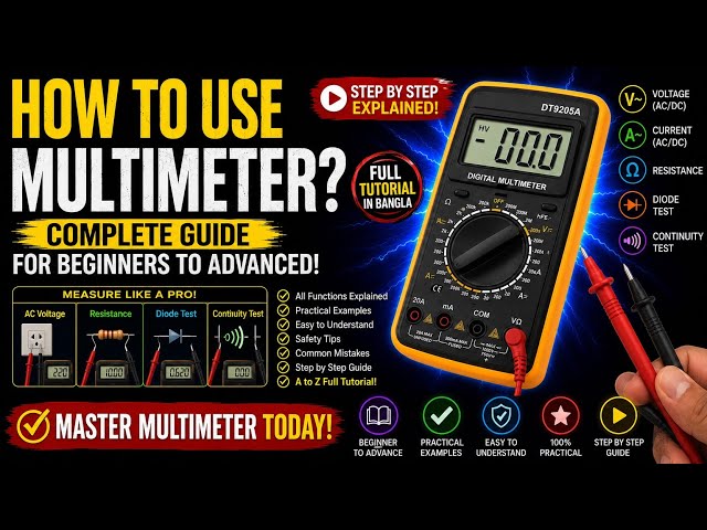Multimeter for Beginners - Learn How to Measure Voltage & Resistance