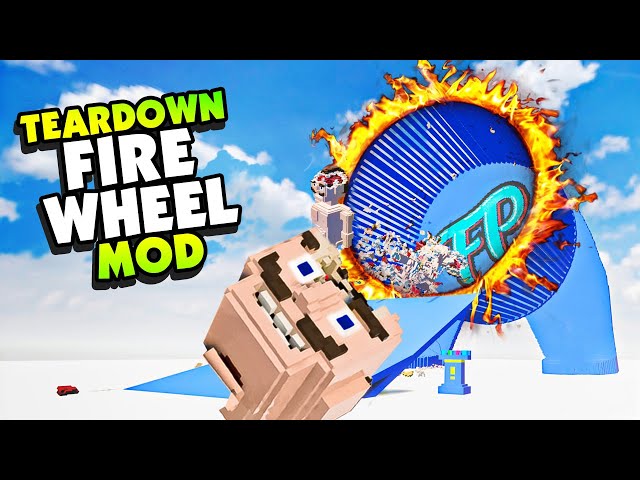 Giant HAMSTER WHEEL Destroys Everything That Enters - Teardown Mods