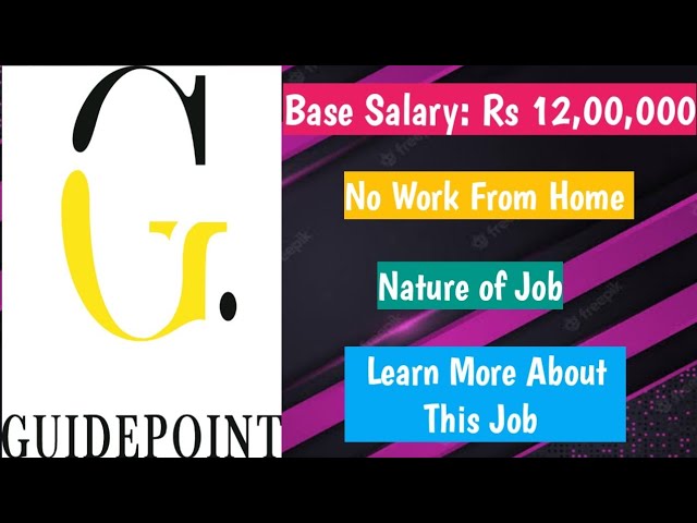 Guidepoint | Minimum Starting Salary ₹12,00,000 | #jobs #interview #jobsearch #parttimejob #wfh