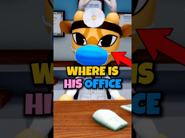 DR HARLOW'S OFFICE - WHERE IS THIS #roblox #animalhospital