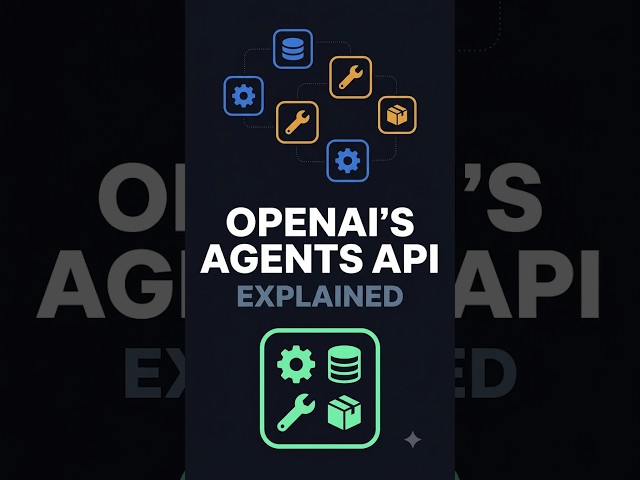 OpenAI Just Put Their Agent Harness Behind One API(OpenAI's Agents API, Explained) #Shorts