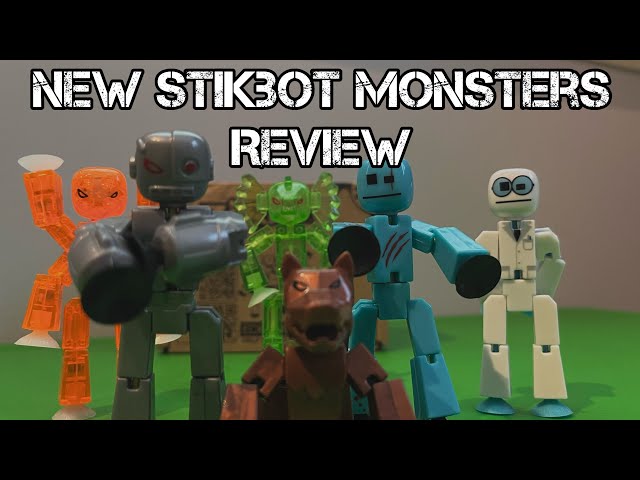 NEW Stikbot Monsters (Cyborg and Werewolf Pack) UNBOXING | Review