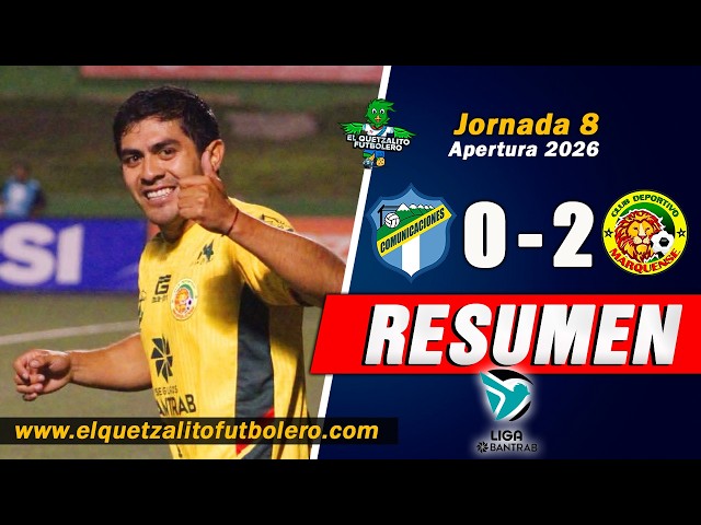 Defeat for Comunicaciones: Comunicaciones 0 vs Marquense 2 / Matchday 8 Apertura 2026 Summary