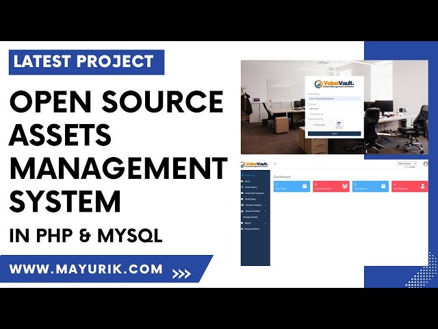 Asset management system project | asset management system free | PHP Project Source Code
