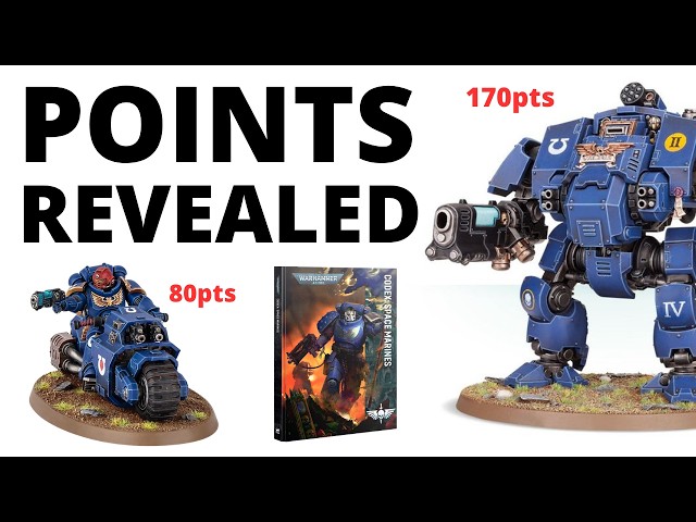 Space Marine Codex POINTS REVEALED – How Much for Improved Marines in 11th Edition?