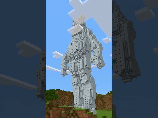 I BUILD SCARY FREDDY IN MINECRAFT #shorts #fnaf #freddy