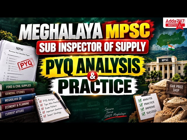 MEGHALAYA MPSC SI 2026 | Sub Inspector of Supply | PYQ Analysis & Practice | Important Questions