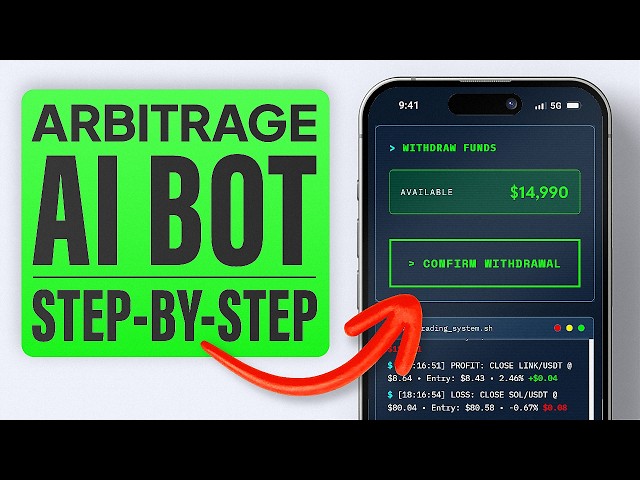 AI Crypto Arbitrage Bot Making Trades (Step-by-Step)