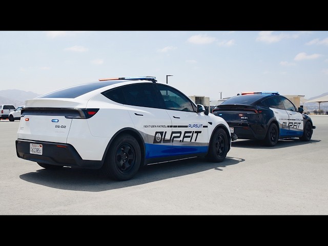 Real police officers SHOCKED by Tesla Police Cars | UP.FIT
