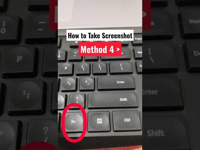 How to Take a Screenshot (Method 4) 😲 #shorts | how to take screenshot on laptop