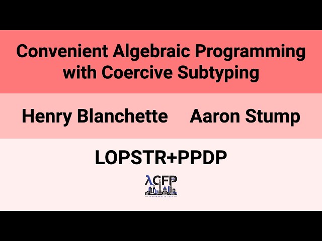 [LOPSTR+PPDP'26] Convenient Algebraic Programming with Coercive Subtyping