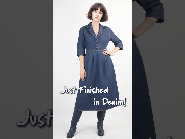 I Have Just Finished the Shirtwaister Dress in Blue Denim