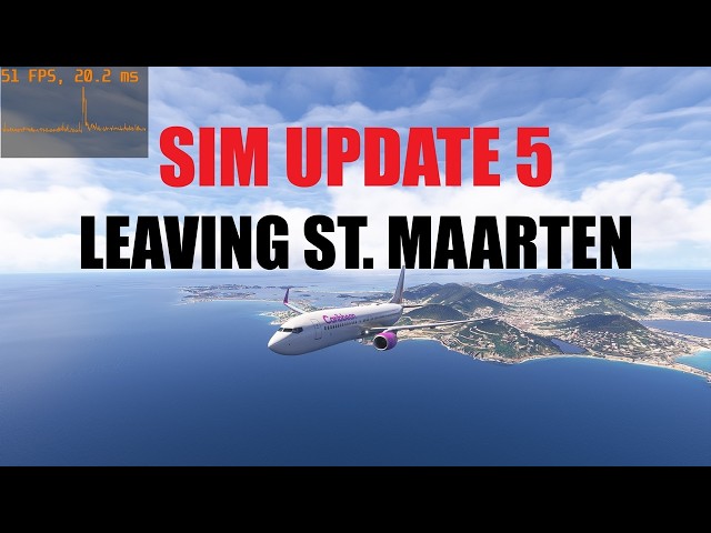 St. Maarten to Trinidad LIVE | SU5 Beta Smoothness Test (MSFS 2024)