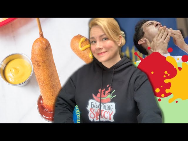 15 Corndogs in 10 minutes by SAM'S WORLD & Exposing Darron Eats