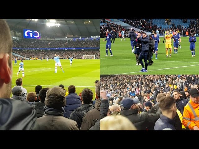Man City fans Clash as Riyad Mahrez wins it || Manchester City 2-1 Chelsea || Story Of The Match