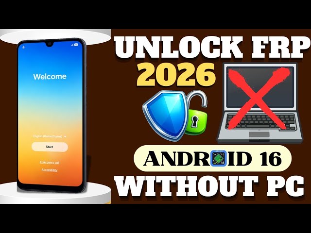 WITHOUT PC - Unlock a Samsung A17 phone with a Google account FRP Bypass android 16