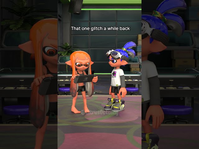 Invisible Gear Glitch #shorts #splatoon #splatoon3 #splatoonanimation