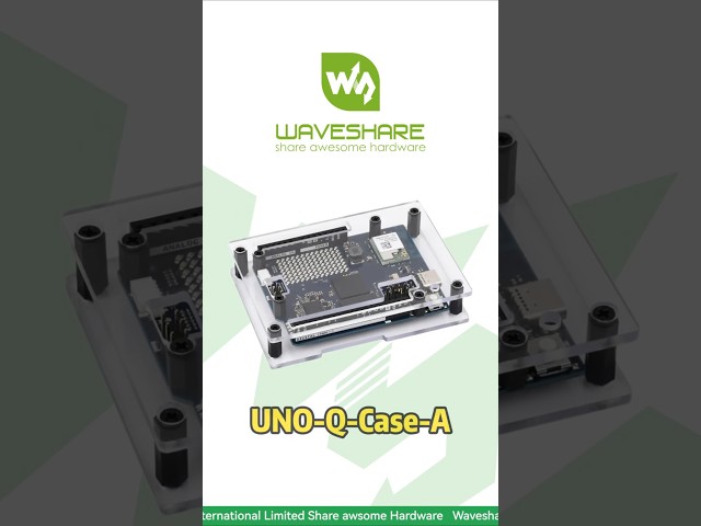 Transparent PC Protective Enclosure,Precise Cutouts for Full Port Access,Supports UNO Media Carrier