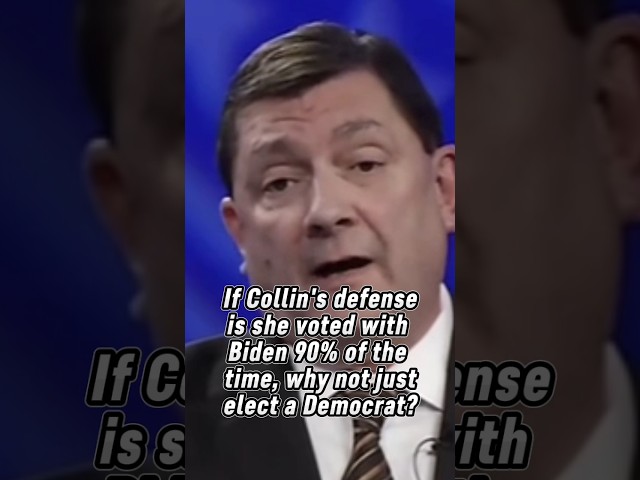 If Republican, Susan Collins voted 92% for Biden then Maine ought to just vote for a real Democrat