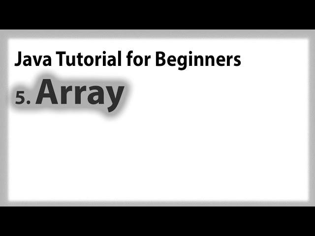 Java for Beginners: 5. Array(One Dimensional, Two Dimensional and Multi-Dimensional Array) Tagalog.
