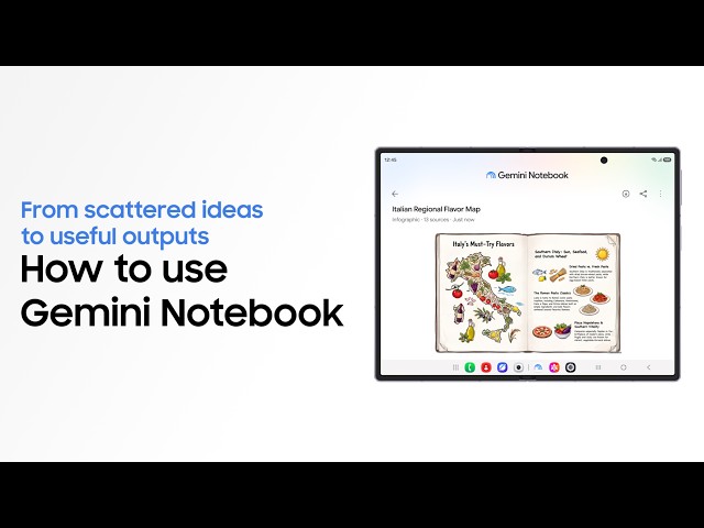 How to use Gemini Notebook | Galaxy Z Fold8 Ultra, Fold8, and Flip8 | Samsung