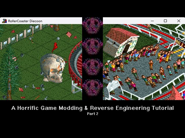 [Game Mod Code Deep Dive] Modding RollerCoaster Tycoon into a Peele Horror Film