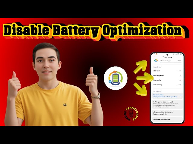 How To Turn Off Battery Optimization On Android | Unrestrict Apps (2025)