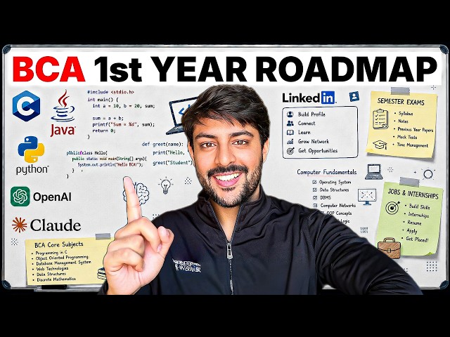 BCA 1st Year: 7 Things I Wish I Knew Earlier 😳 | 2026 Roadmap