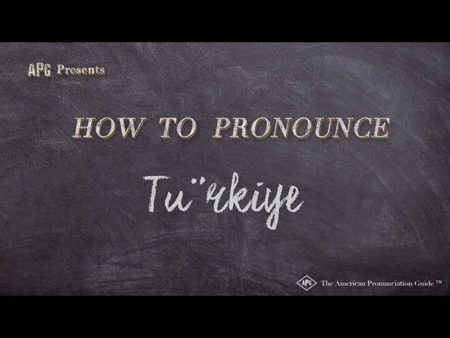 How to Pronounce Türkiye (Turkey's New Name!!!)
