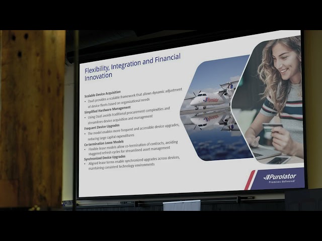Indy Navaratnam with Purolator at Levata Canada's VIP Event 2025