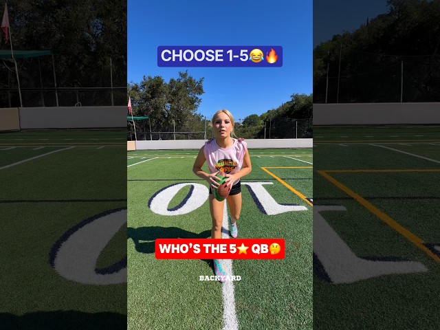 Who’s the REAL 5⭐️ QB⁉️😳🔥 #flagfootball #footballshorts #footballplayer #footballskills #memes