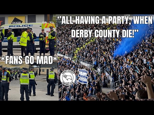 Birmingham DESTROY Derby! Blues Fans Go MENTAL! Fans RAGE! Derby County V Birmingham City VLOG