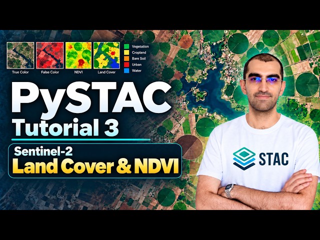 PySTAC Tutorial-3: Sentinel-2 Land Cover and NDVI Analysis using Python