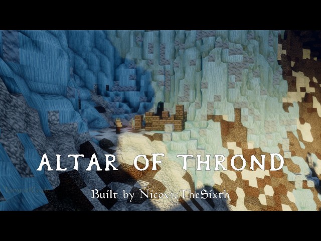 Altar of Thrond in Minecraft - Tamrielcraft build showcase