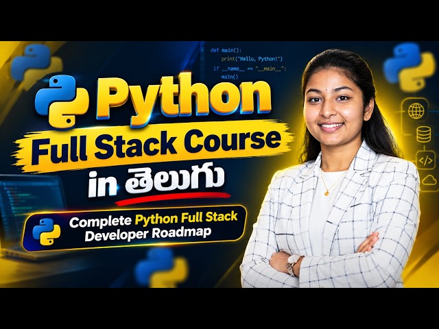Python Full Stack Course in Telugu | Complete Python Full Stack Developer Roadmap