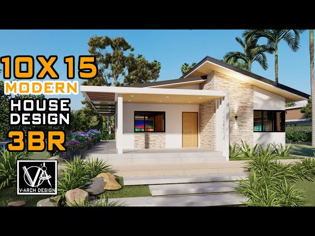10x15 Modern House Design 3 Bedrooms (150sqm)