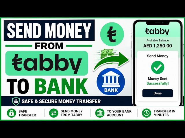 How To Transfer Money From Tabby To Bank Account | How To Send Money From Tabby|Tabby Money Transfer