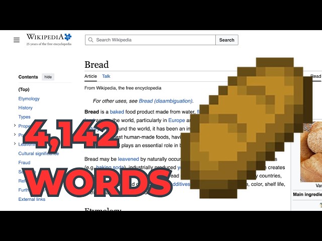I Read the Entire Bread Wikipedia Page