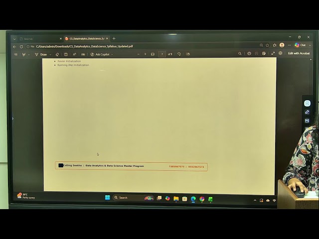 Data Analytics Data Science Demo (24th August 2026)