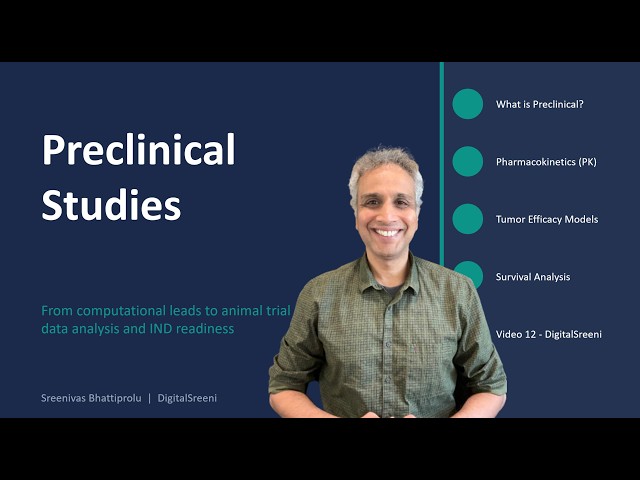 12 - Preclinical Studies - From Computational Leads to Animal Trial Data Analysis and IND Readiness