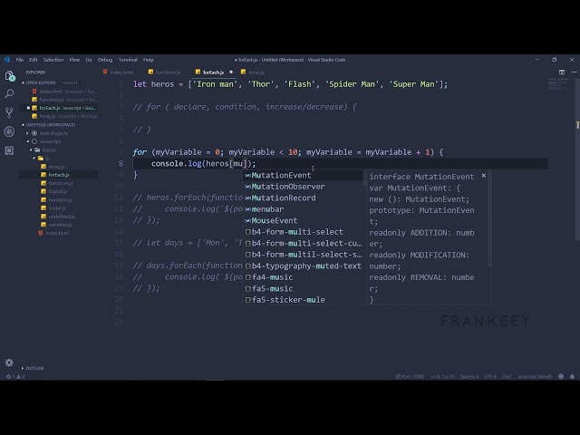 For Loop In JavaScript
