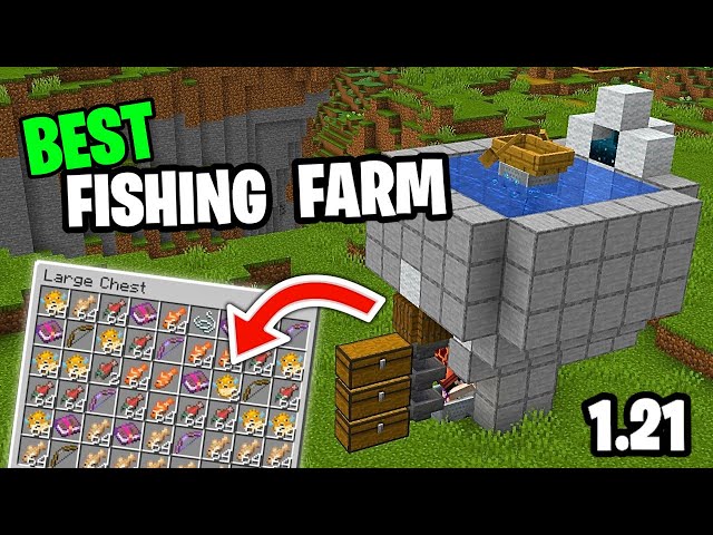 Infinite FISHING Farm Tutorial 1.21! Minecraft Java