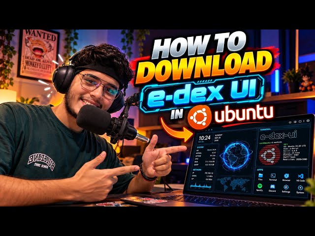 How to Download & Install eDEX-UI on Ubuntu | Full Setup Tutorial 🔥