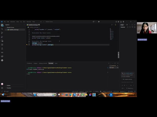 Python Student Scores Analyzer  Step by Step Beginner Demo