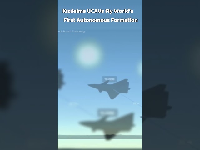 Two Turkish Kızılelma UCAVs Achieve First-Ever Autonomous Formation Flight